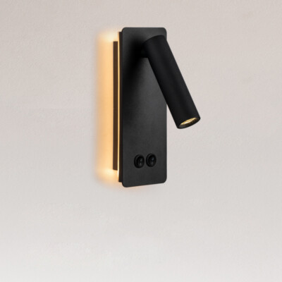 9W Swivel LED Wall Lamp Fixture Reading Bedside Light Adjustable On/Off ...