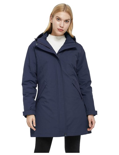 Ampake Women's Winter 3 in 1 Parka Coat Warm Puffer Liner Jacket Detachable Hood - Picture 13 of 46