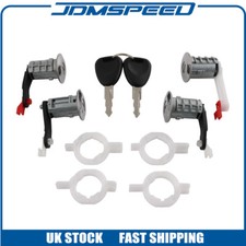 Front Rear Sliding Door Lock Barrel Set For Renault Master Vauxhall Movano