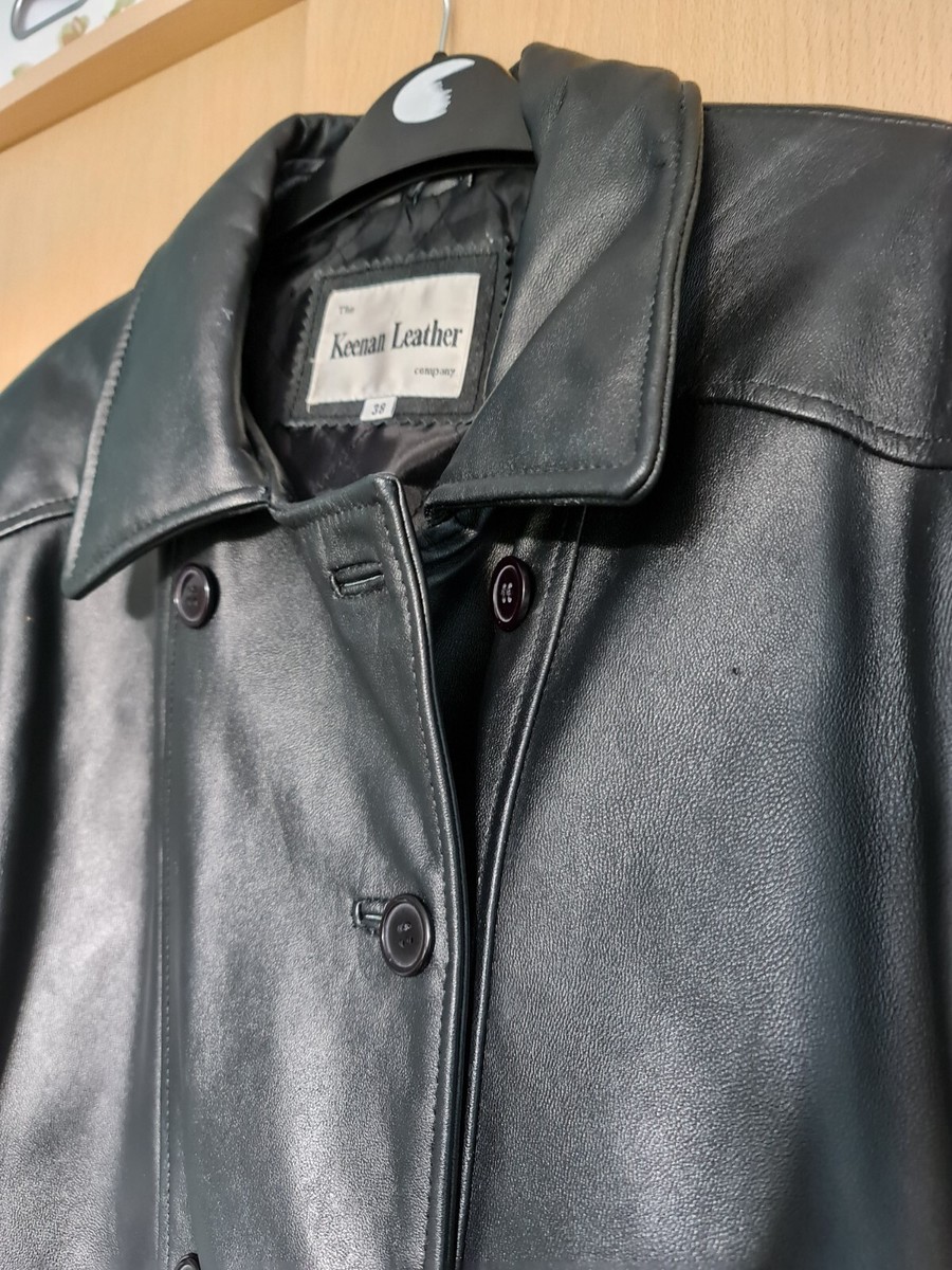 The Keenan Leather Company Black Long Jacket Tie Waist Coat Ladies