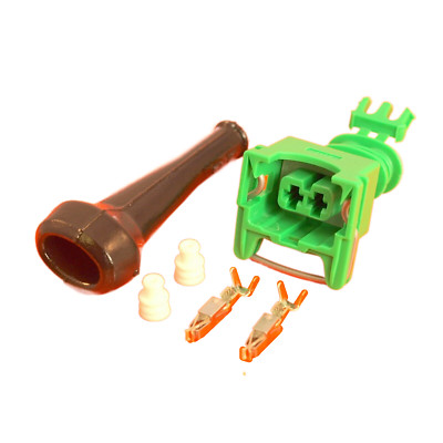 AMP/TYCO Green 2 Way Junior Timer With Terminals Boot & Wire Seals