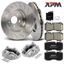 2x Bremssattel 2x Bremsscheiben 4x Beläge Vorne Ø350mm für Mercedes-Benz W221