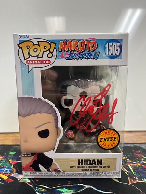JSA Signed Chris Edgerly Funko Pop! Naruto Hidan Chase 1505 w Protector