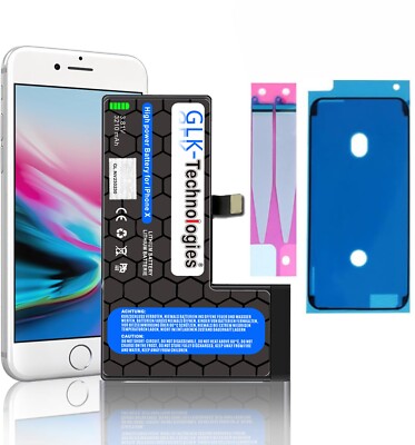 GLK Akku für Apple iPhone X 10 A1901 A1865 A1902 Batterie PRO NEU  2026 Ohne Set