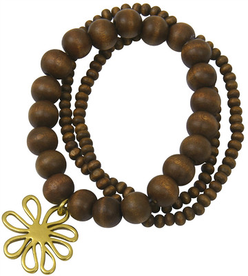 NEW PILGRIM DENMARK BRACELET GOLD FLOWER PENDANT