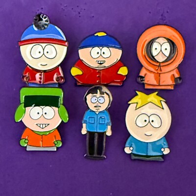 Pin, Badge, Anstecker, South Park, Eric, Kenny, Kyle, Stan, Butters & Randy