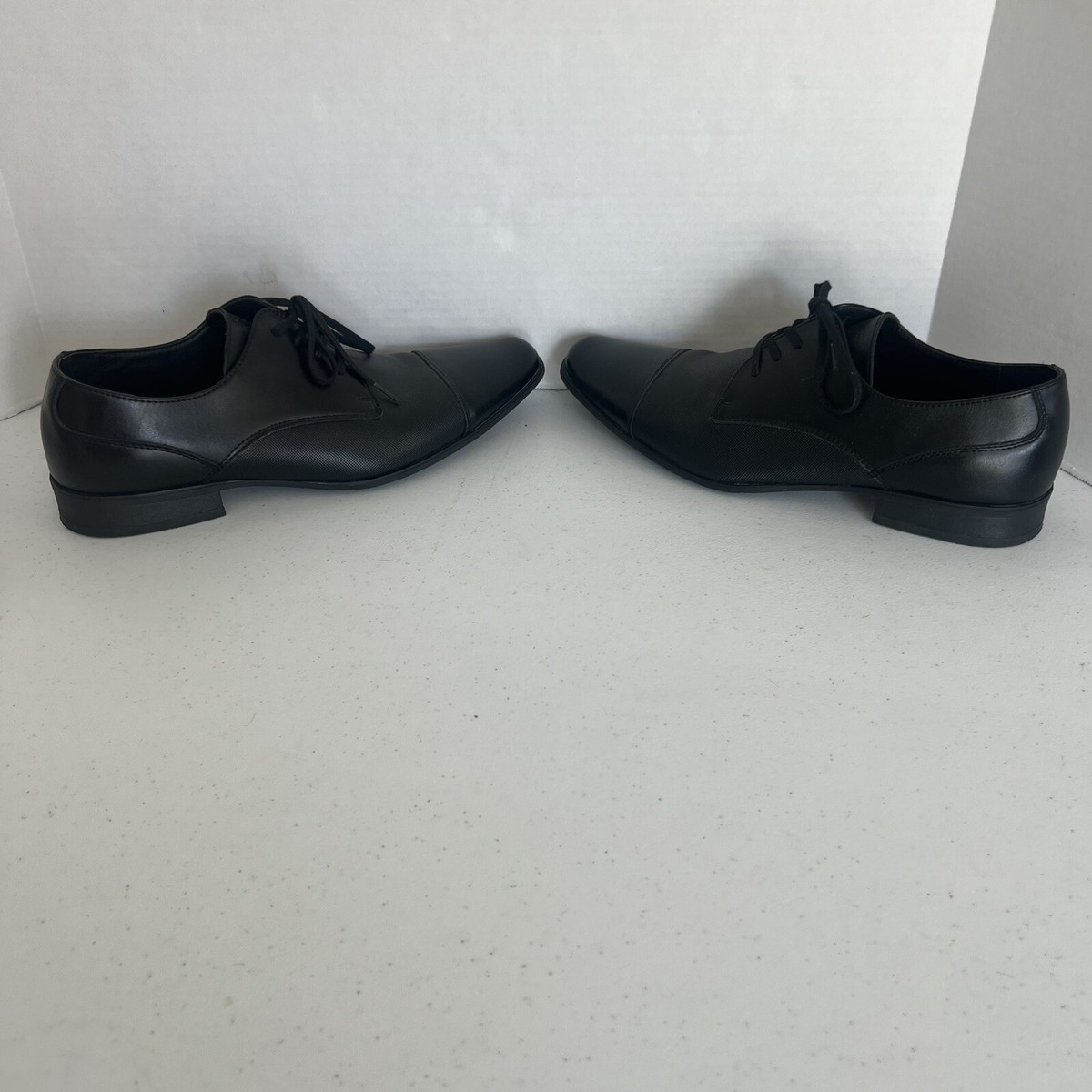 Calvin Klein dress shoes men’s size 11 Bram Diamond Leather shoe with box Calvin Klein Mens Oxford Shoe 34F4280 Size 10.5M Black Bram  main image 3