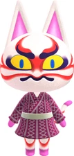 Kabuki Animal Crossing New Horizons Amiibo NFC Card - Or Any Character You Want
