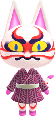 Kabuki Animal Crossing New Horizons Amiibo NFC Card - Or Any Character You Want