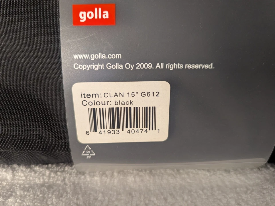 NUEVA GENERACIÓN CLAN MOBILE G612 15" Funda para Laptop Negra MANGA ACOLCHADA GOLA Foto 4 de 4