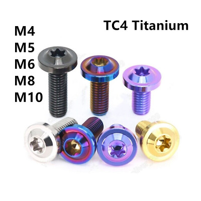 GR5 Titanium PVD Color Torx Soket Flying Saucer Head Screws M4M5 M6 M8 M10