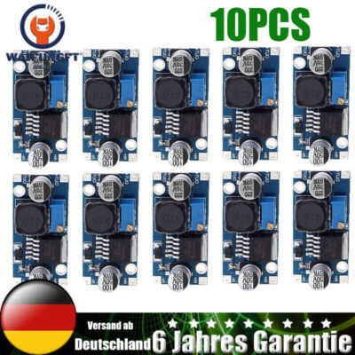 10X Einstellbar LM2596S DC-DC Netzteil Adapter Step down Modul 65KHz für Arduino