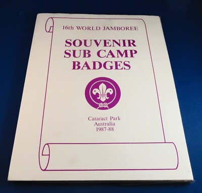 16th WORLD JAMBOREE OFFICIAL SUB CAMP BADGES / CATARACT PARK AUSTRALIA 1987-88