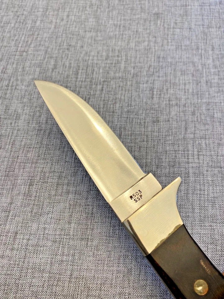 Vintage 1982 Case XX Arapaho Stainless Steel R503 Fixed Blade Knife - Image 4 of 4