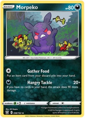 Morpeko Pokemon TCG Card 098/163 | eBay