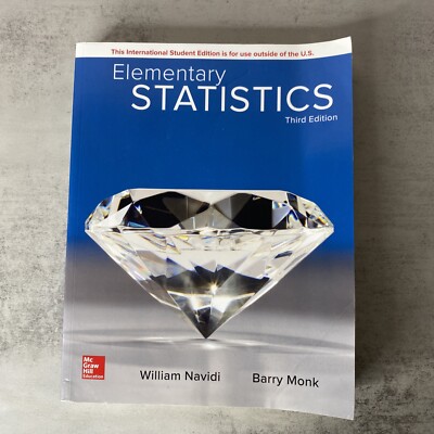 Elementary Statistics, 3rd Edition International Student Edition Monk, Navidi