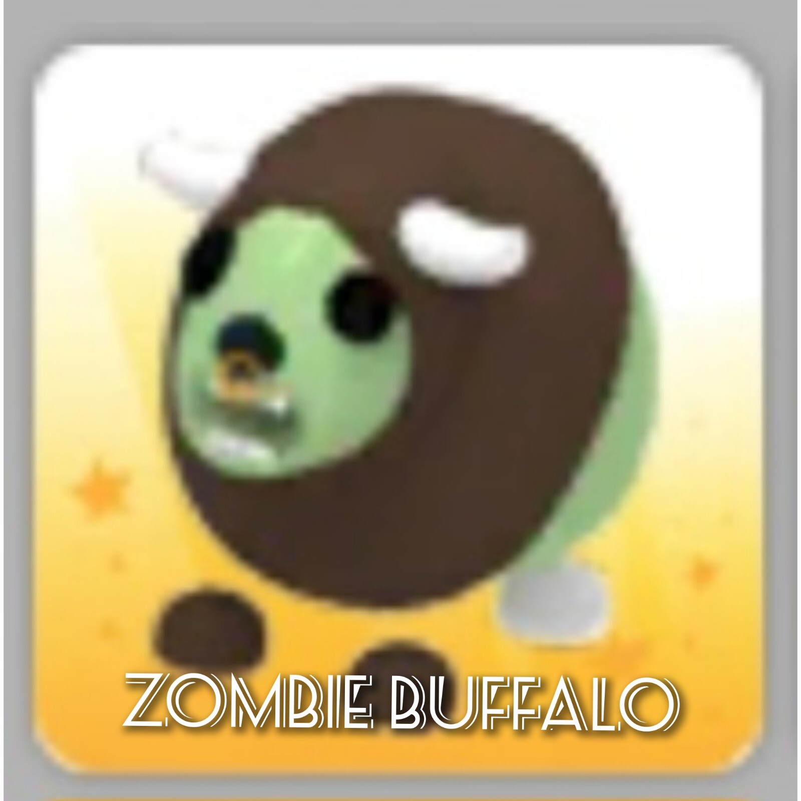 Adopt A Pet from Me Zombie Buffalo eBay