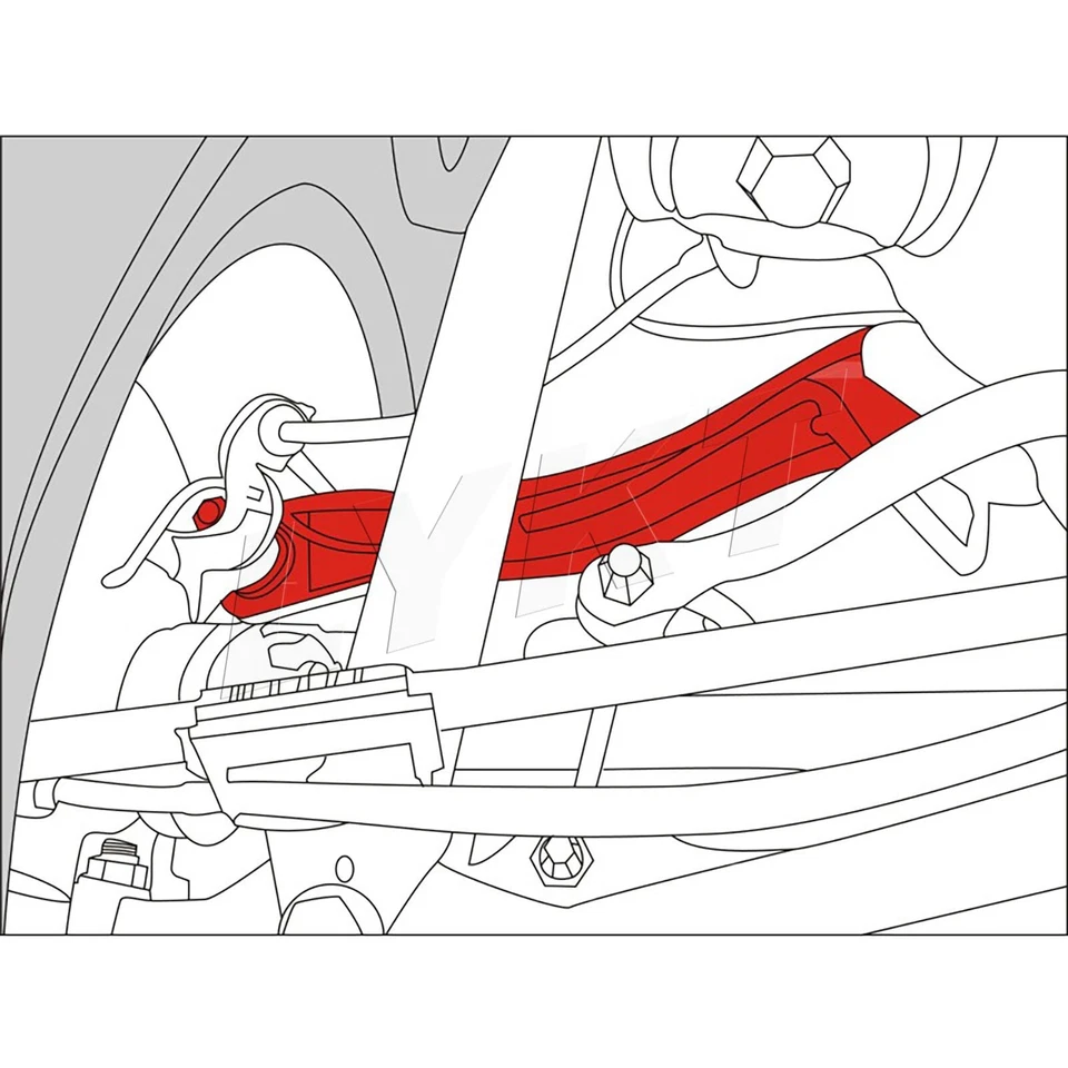 LYKT 2pcs Rear Camber Adjustable Arms for Benz GL、GLE、GLS、ML & Jeep & Dodge - Image 2 of 4