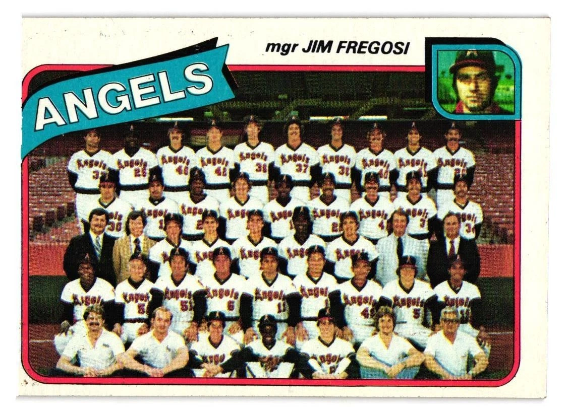 1980 Topps - #214 California Angels Team - Jim Fregosi