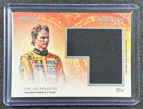 OSCAR PIASTRI 2025 TOPPS ECCELLENZA F1 #NNO RELIQUIA RACE USED SUIT RELIC