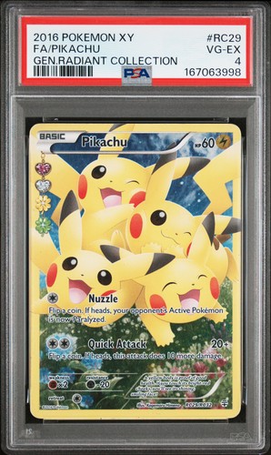 Pikachu graded PSA 4 for sale on eBay