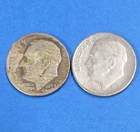 Lot of 2 Silver Roosevelt Dimes 1948S and 1953S