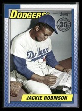 2025 Topps #T90-11 Jackie Robinson 1990 Topps Baseball 35th Anniversary