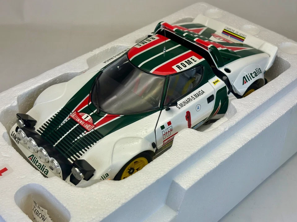 READ 1:18 Kyosho LANCIA STRATOS HF 1977 Rally Monte Carlo #1 Winner 08132A READ - Image 3 of 4
