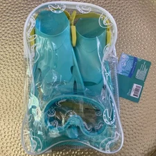 Coconut Grove by Sunnylife- Kids, Unisex Swim Snorkeling Set Octopus, Green- Gog