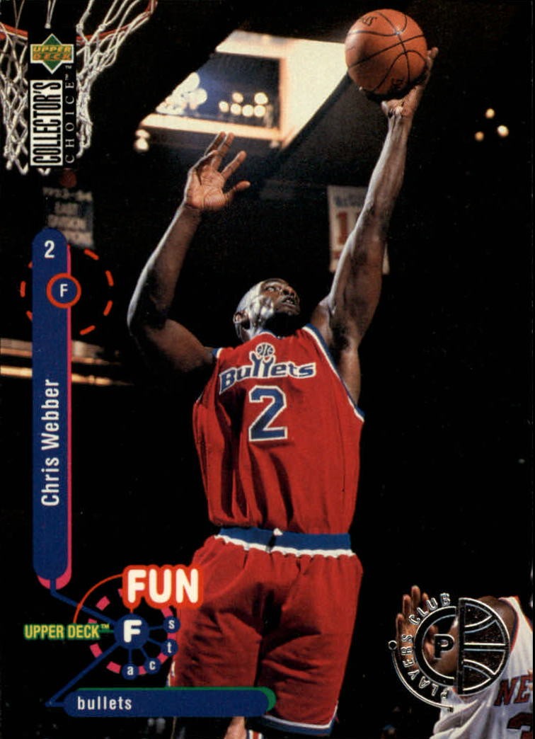 1995-96 Collector's Choice Player's Club #194 Chris Webber FF - BSK