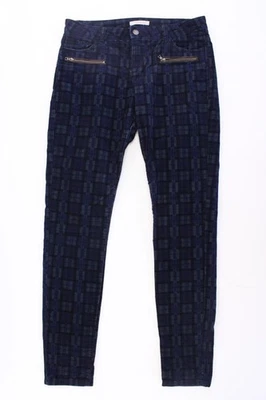 ⭐ Esprit Hose für Damen Gr. 40, M kariert blau aus Baumwolle ⭐ - Bild 1 von 4