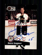 Dave Gagner NHL USA Traiding Card Original Signiert +A 251316