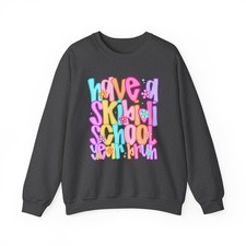 Teacher Sweatshirt Back to School Preppy Crewneck Gift First Day