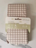 Clair De Lune Foldable Travel Changing Mat In Natural Colour