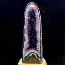 40.1LB  Natural Amethyst Geode Quartz Crystal Cluster Cathedral Energy healing