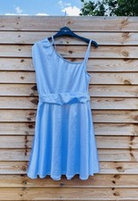 White Silk Feel Dress Size 10 Brand New Boohoo