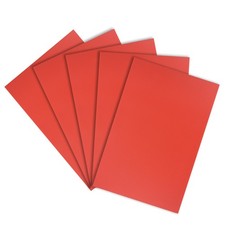 Corrugated Plastic Sheets,3mm Red Blank Yard Lawn Signs,8Inch x 12Inch 5pcs