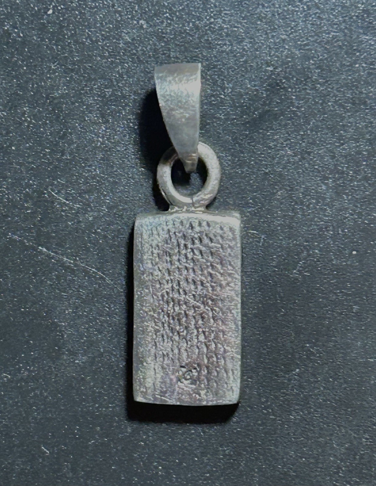 Sterling Silver Rectangular Inlaid Abalone Shell … - image 2