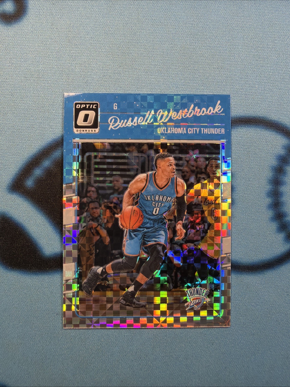 RUSSELL WESTBROOK 2016-17 OPTIC CHECKERBOARD SSP #145 MINT CASE HIT