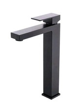 FLG Single-Handle Single-Hole Bathroom Vessel Sink Faucet in Matte Black