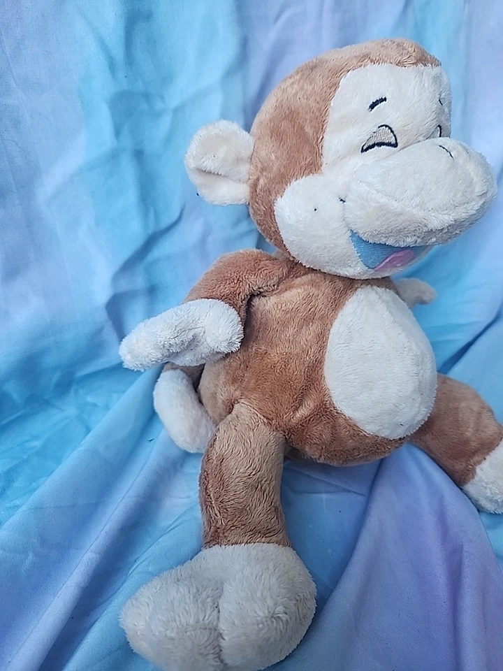 2008 Nuby Luv n’ Care Tickle Toes Monkey Plush Stuffed Animal Laughs Giggles - Image 3 of 4
