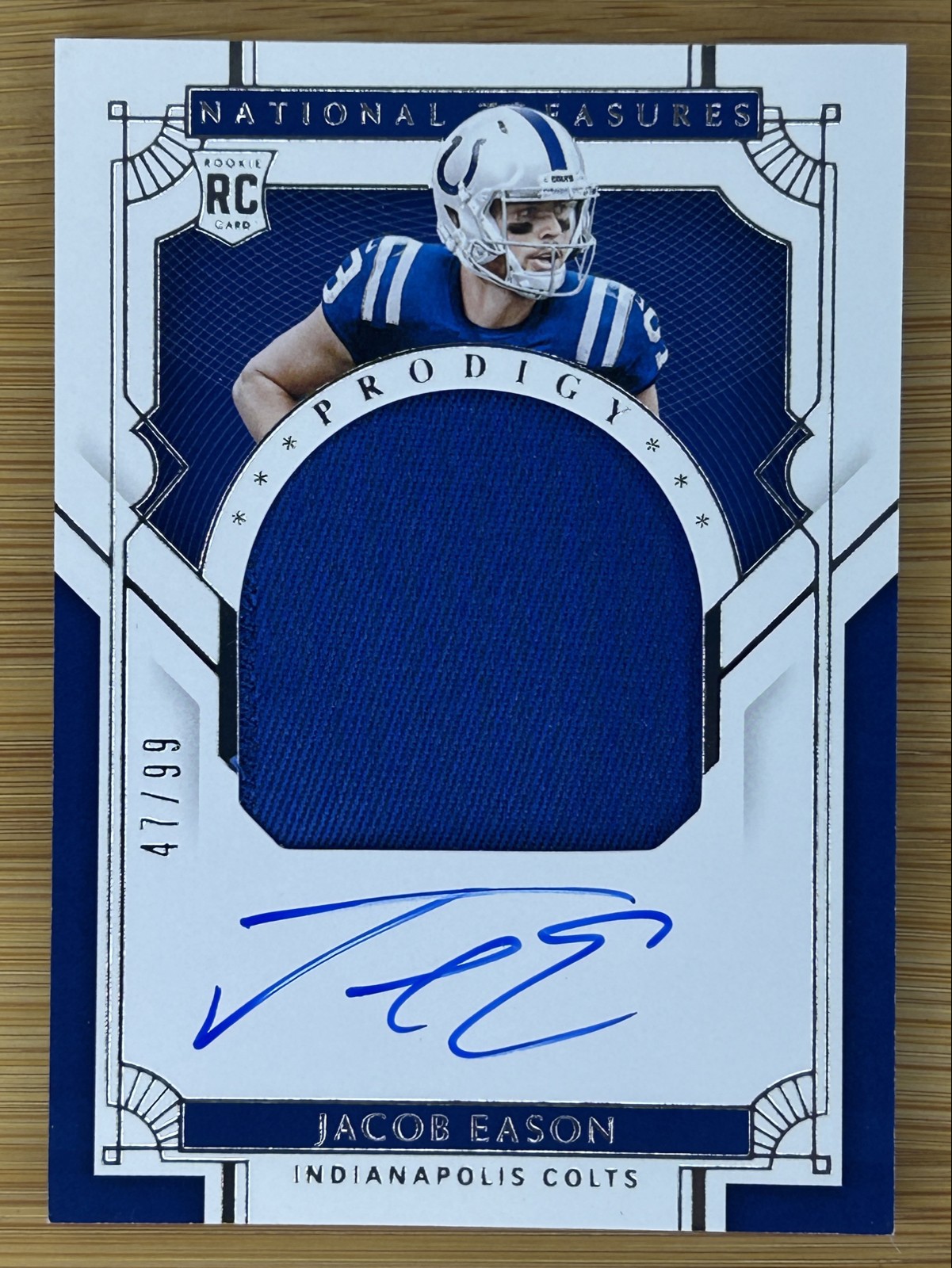 RC Auto #/99 🔥 2020 Panini National Treasures - Prodigy Patch Jacob Eason