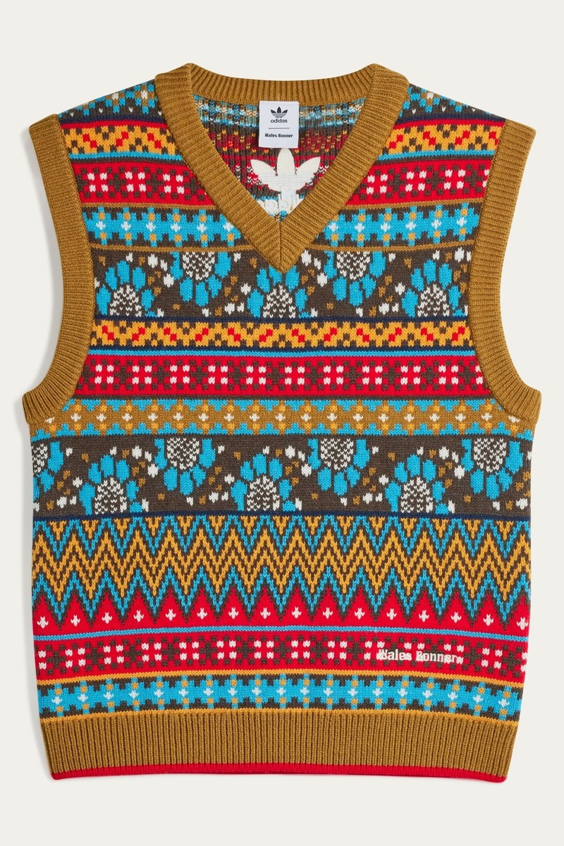 wales bonner vネックニット adidas × Wales Bonner Vest V Neck Sweater Knit Monogram Originals