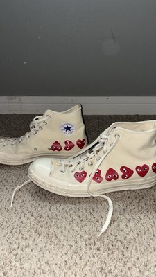 CONVERSE X COMME DES GARCONS PLAY ALL STAR CHUCK '70 HI - WHITE