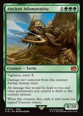 MTG - Ancient Adamantoise/Uralte Adaman Taimai - *FOIL* - FIN - Deutsch - NM