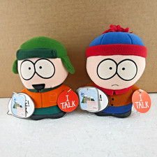 Vintage South Park Stan Kyle 1998 Talking Plush Lot I TALK Tag Batteries Empty