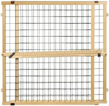 MYPET Extra-Wide Wire Mesh Dog Gate 29.5-50" Pressure Mount