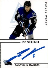 Joe Veleno Signed Auto 2.5 x 3.25 Photo QMJHL Saint John Sea Dogs