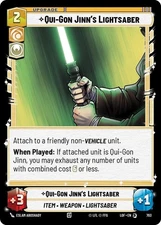 Qui-Gon Jinn's Lightsaber Foil - LOF 703 NM - Star Wars Unlimited