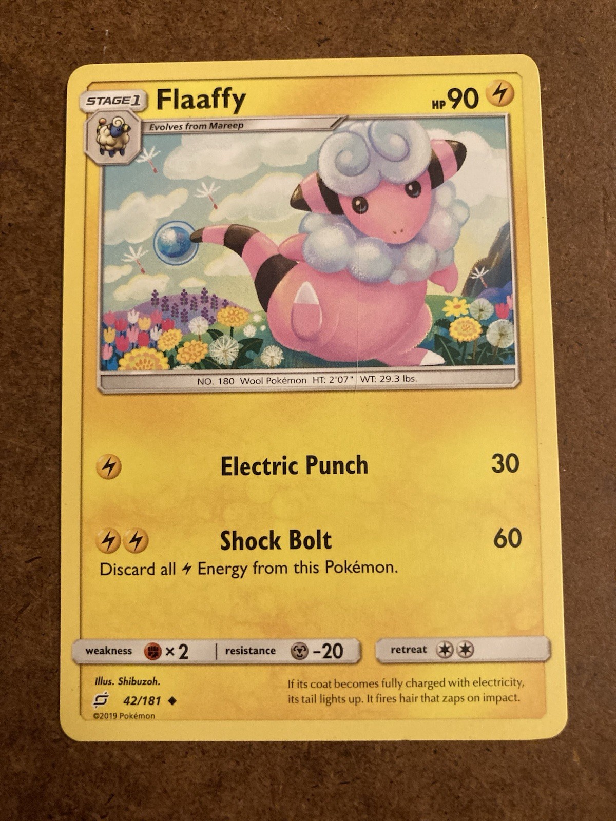 Flaaffy 42/181 Stage 1 Uncommon Pokemon Card